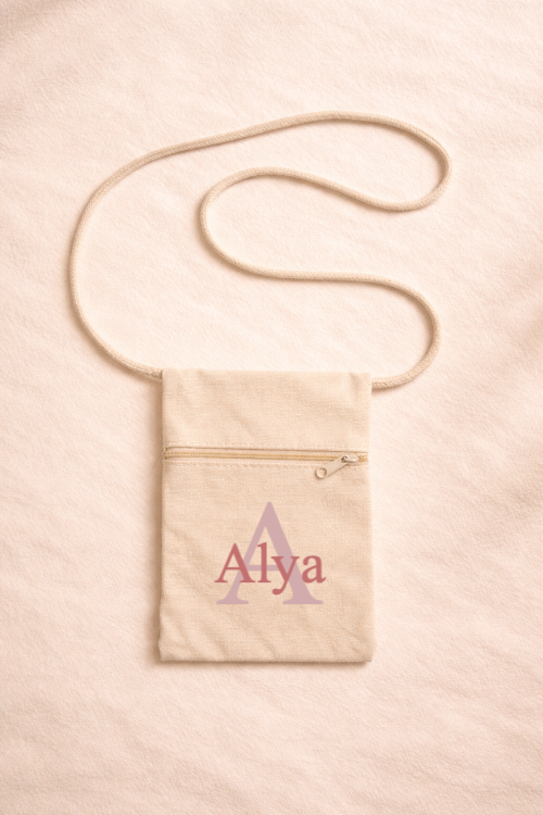 Mini Tasche – personalisiert mit Name & Initiale