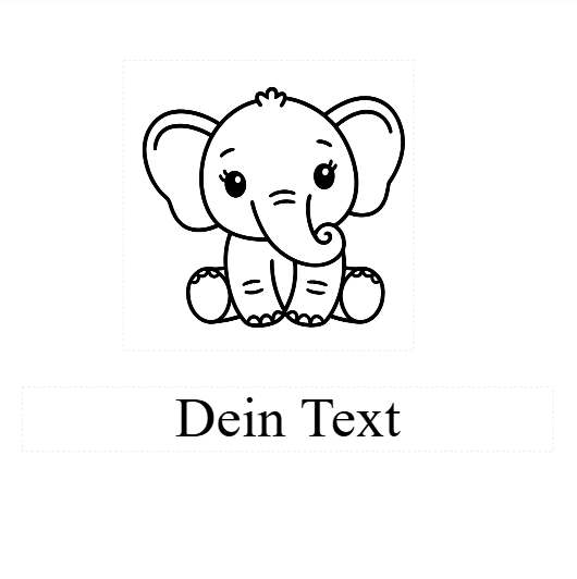 Personalisierter Babybody oder Bügelfolie mit Wunschdesign