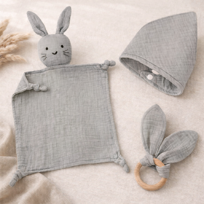 Baby Schmusetuch Set - handgemacht & mit unterschiedlichen Wunschtexten